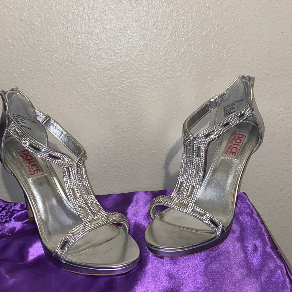 Jewel Silver Heels